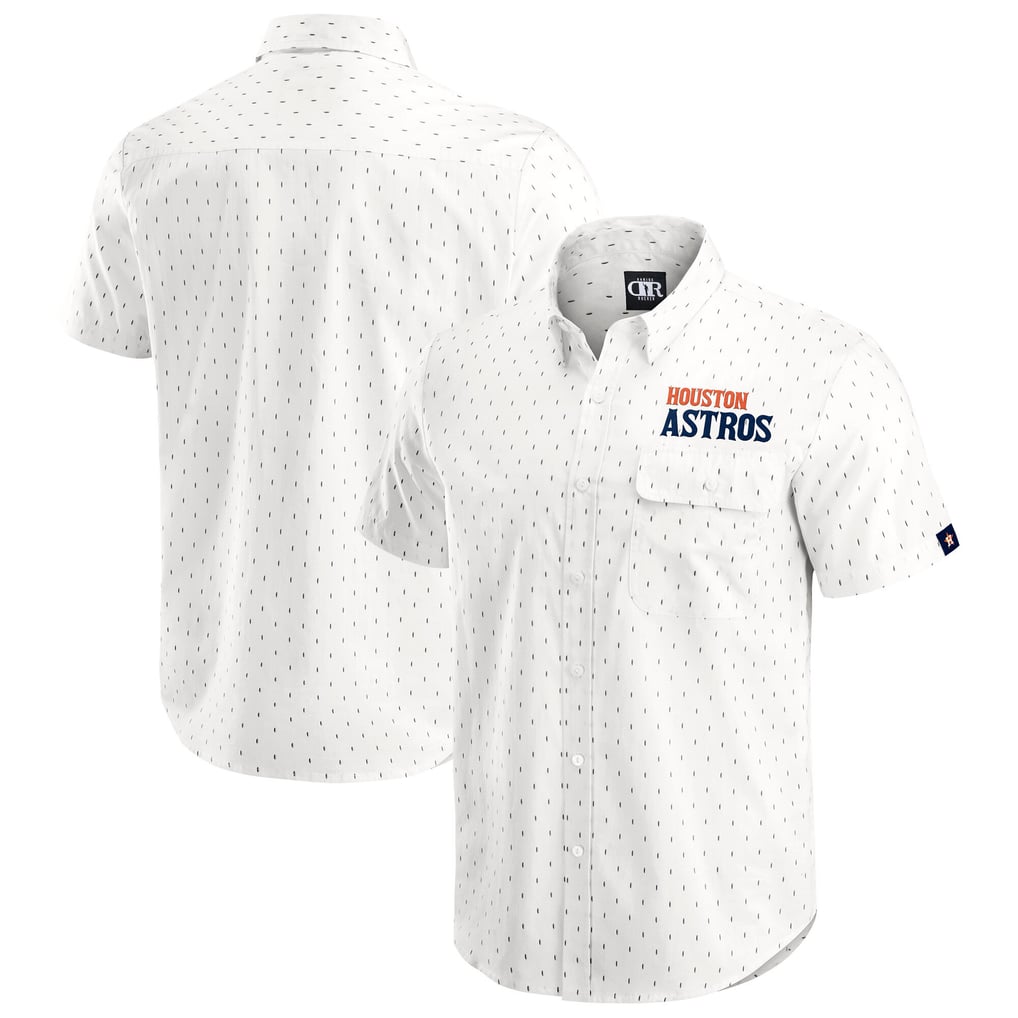  Houston Astros Darius Rucker Collection by Fanatics Printed Button-Down Shirt - Cream